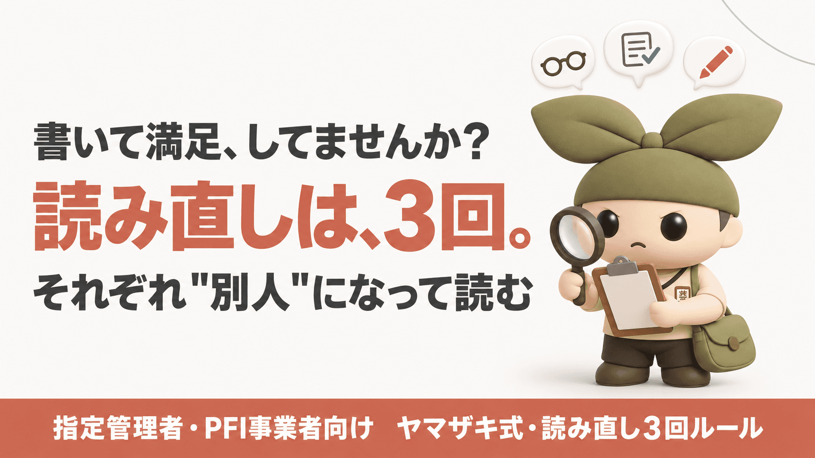 【編集長ヤマザキのAI活用講座】提案書は「書く時間」より「読み直す時間」で決まる。ヤマザキ式・読み直し3回ルール