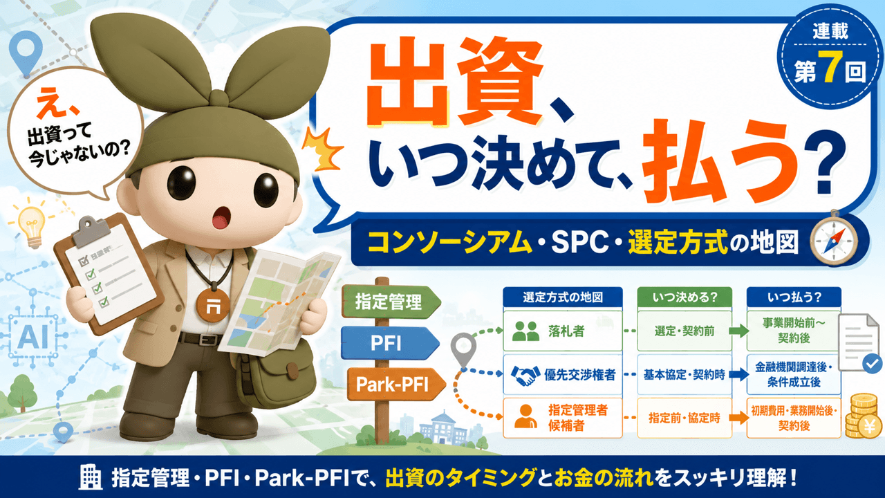 【連載・第7回】公募・選定の地図を読む——誰と組み、どの土俵で戦うか