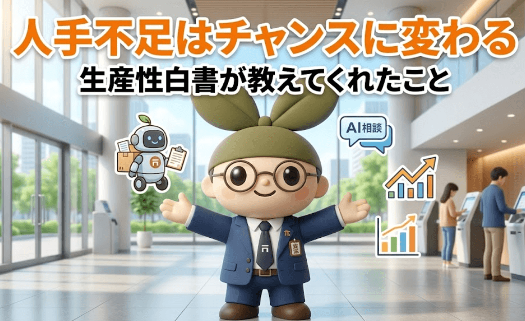 人手不足はチャンスに変わる。生産性白書が指定管理者・PFI事業者に教えてくれたこと